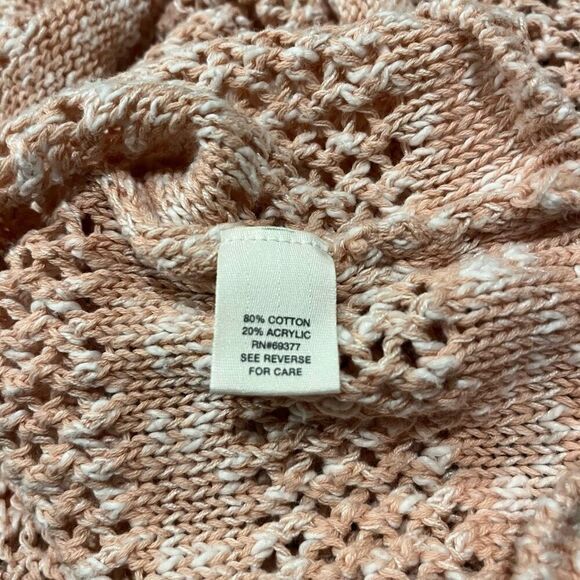 Mudd Salmon & White Pullover Knit Sweater Girl’s Size 14 - Picture 4 of 4
